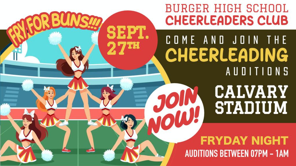 Affiche — Le Cheerleaders Club recrute